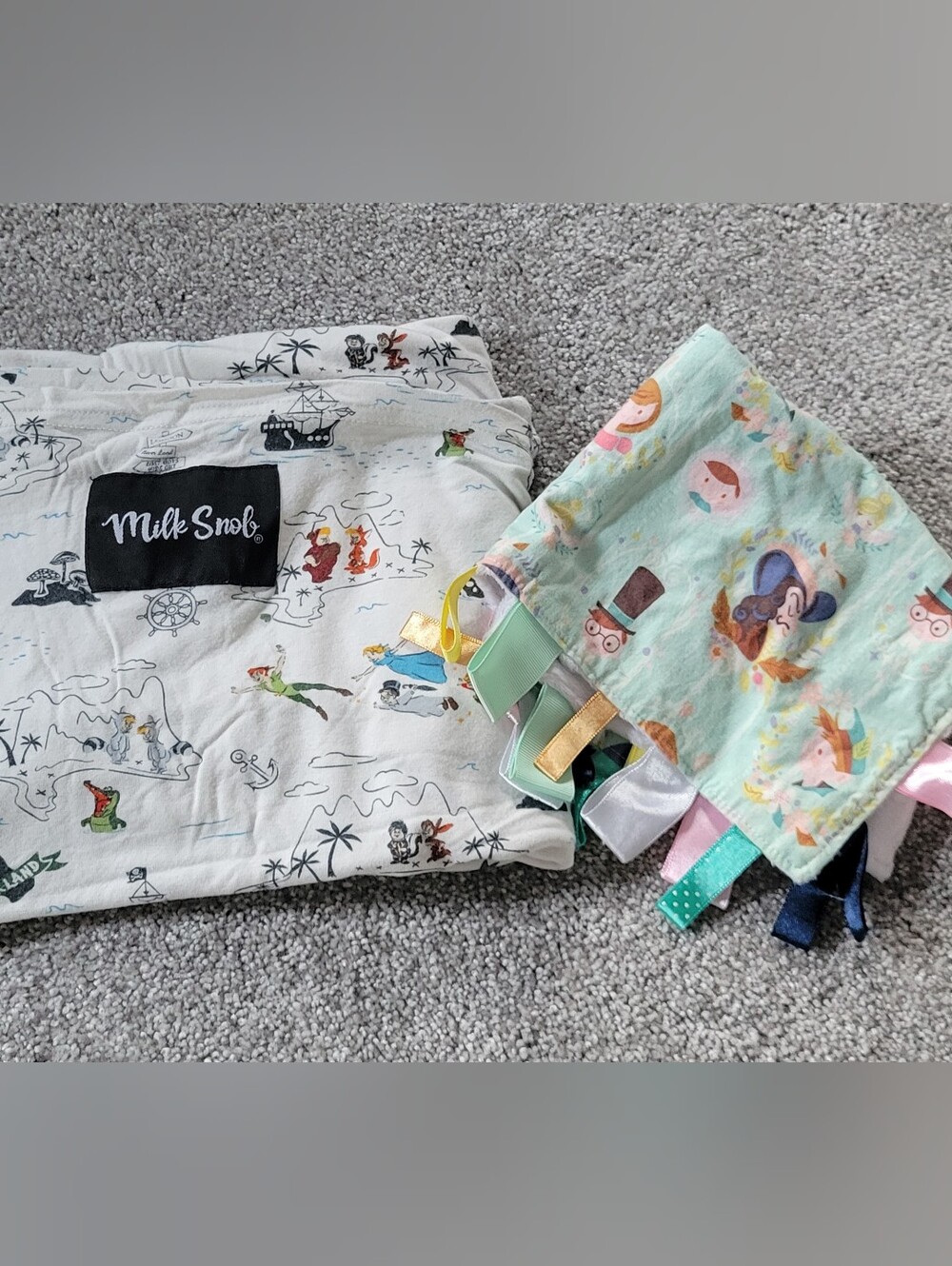 Milk Snob Peter Pan Print Cover & Peter Pan Lovey